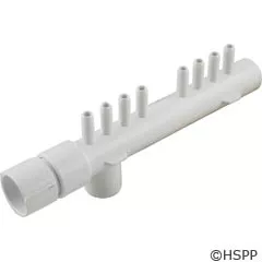 Waterway Plastics Manifold 1"S Tee Style (8)3/8 Smooth Barb - 672-4370