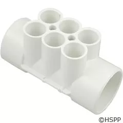 Waterway Plastics Manifold 2"S X 2"S, (6)3/4" Ports - 672-4270