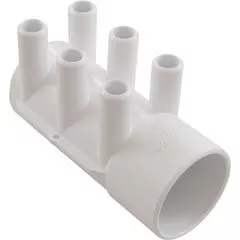 Waterway Plastics Sp Manifold 2"S X Dead End (6) Port 3/4"Sb | 672-7380