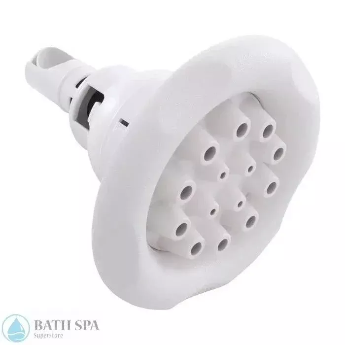 Waterway Power Storm II Internal Spa Jet Head Multi Massage 5 Point Scallop White 212-7510